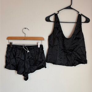 Women’s SILKSILKY U-Neck Camisole Set 100% Mulberry Silk Pajamas Silkysilk Small